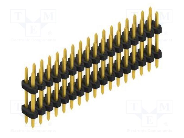 Connector: pin strips; pin header; male; PIN: 34; 2mm; THT; 2x17