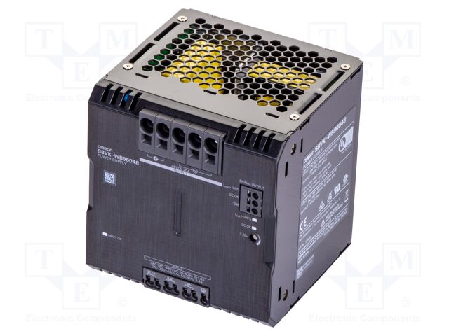 Power supply: switched-mode; 960W; 48VDC; 20A; 320÷576VAC; OUT: 1