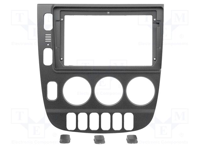 Radio frame; Mercedes; black; 9"