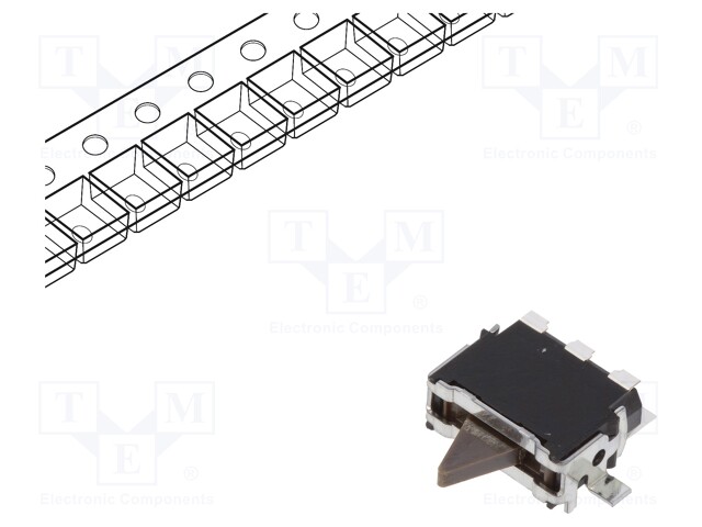 Switch: detecting; Pos: 3; SPDT; 0.01A/5VDC; 50000cycles; 500mΩ