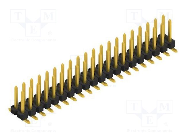 Connector: pin strips; pin header; male; PIN: 40; 2.54mm; SMT; 2x20