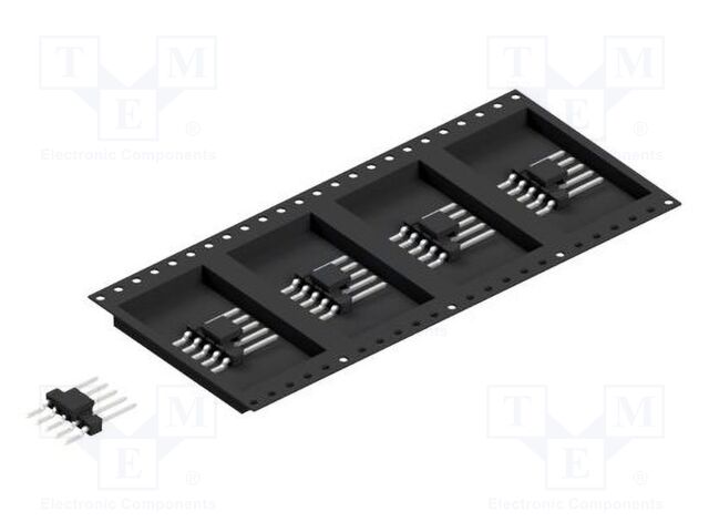 Connector: pin strips; pin header; male; PIN: 5; 2.54mm; SMT; 1x5