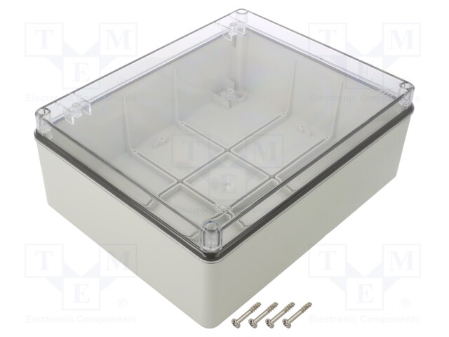 Enclosure: multipurpose; X: 198mm; Y: 248mm; Z: 95mm; SCABOX; grey