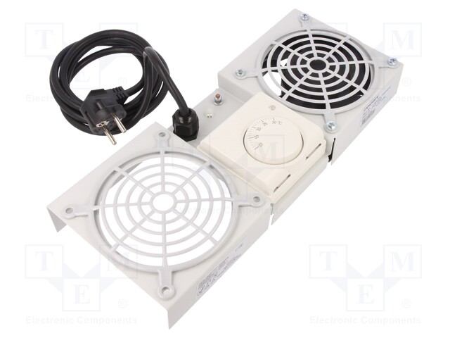 Fan: AC; roof; 135x326x39mm; Colour: RAL 7035; 1x fan; 220÷240VAC