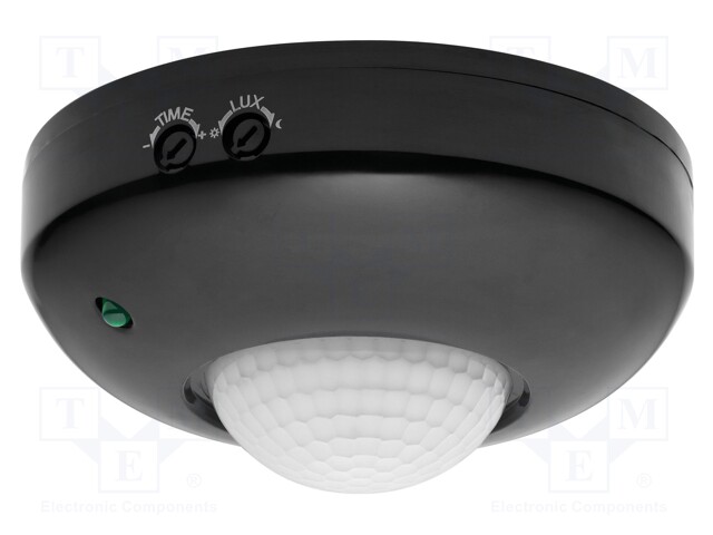 Motion sensor; wall mount; 230VAC; IP20; 6m; Range: 10s÷7min; 360°