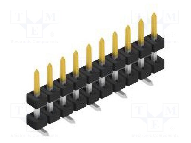 Connector: pin strips; pin header; male; PIN: 10; 2mm; SMT; 1x10