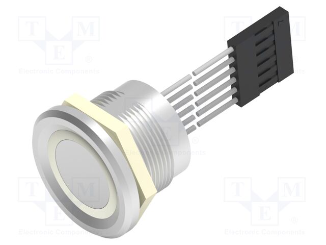Switch: piezoelectric; Pos: 2; SPST; 1A/24VAC; 1A/24VDC; IP68; RGB