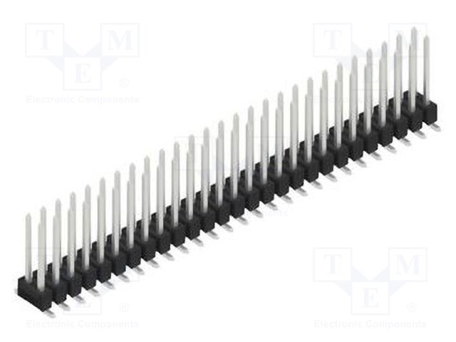 Connector: pin strips; pin header; male; PIN: 54; 2.54mm; SMT; 2x27