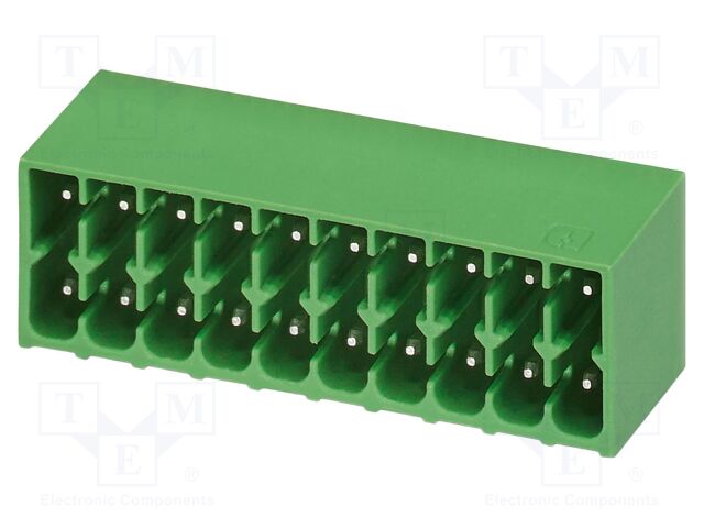 PCB headers, nominal cross section: 1.5 mm?, color: green, n