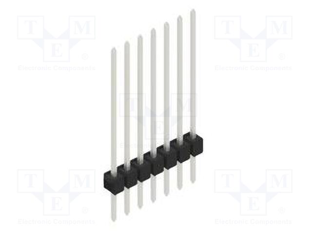 Connector: pin strips; pin header; male; PIN: 7; 2.54mm; THT; 1x7