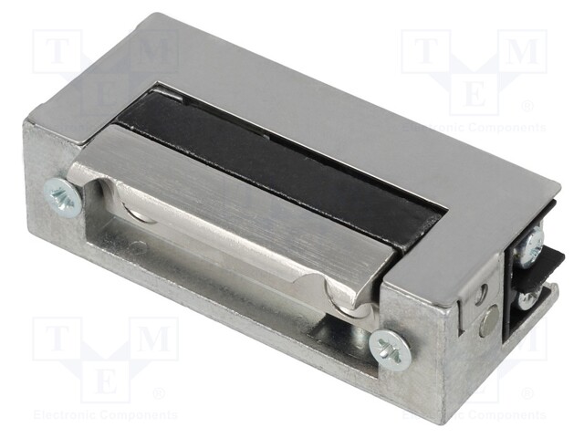 Electromagnetic lock; 19÷25VDC; V: with adjustable hook; H: 67mm