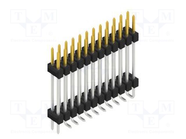 Connector: pin strips; pin header; male; PIN: 24; 2.54mm; SMT; 2x12
