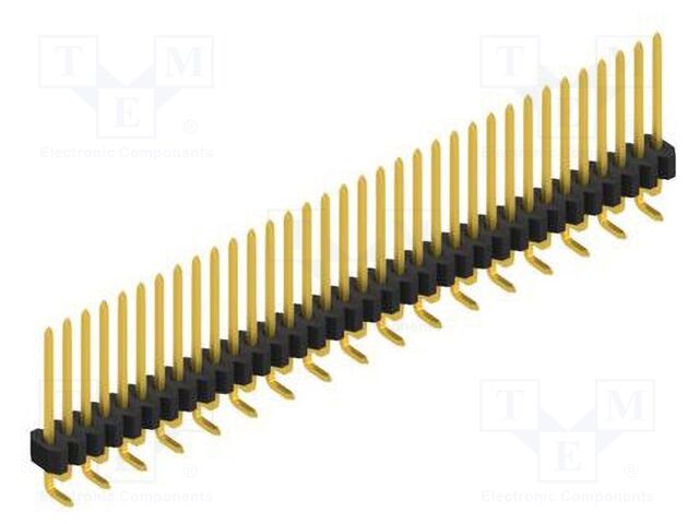 Connector: pin strips; pin header; male; PIN: 34; 1.27mm; SMT; 1x34