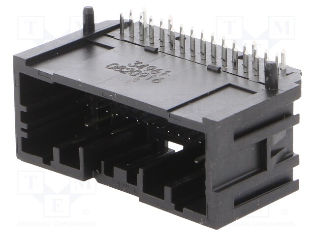 Connector: automotive; Mini50; socket; male; PIN: 34; tinned; THT