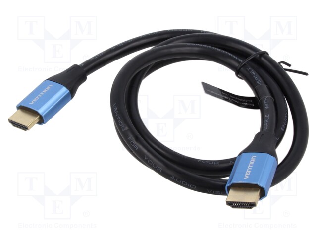 Cable; DisplayPort 1.4; DisplayPort plug,both sides; PVC; black