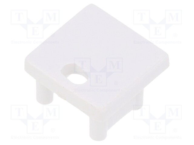 Cap for LED profiles; white; ABS; Application: SMART10