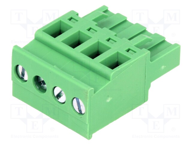Pluggable terminal block; 5.08mm; ways: 4; angled; plug; female