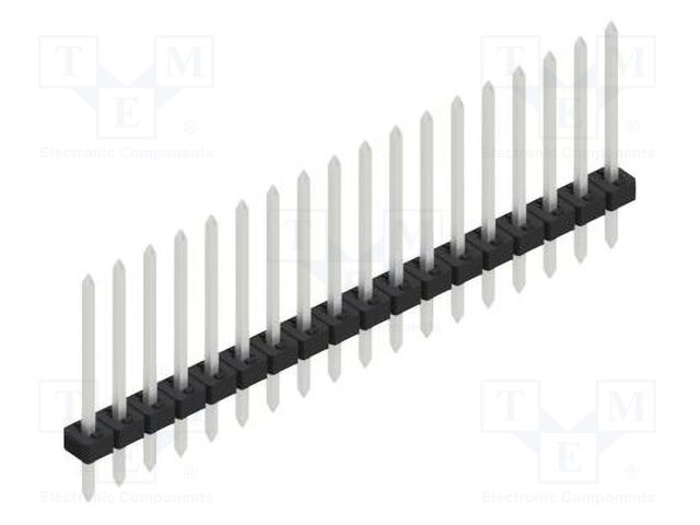 Connector: pin strips; pin header; male; PIN: 18; 2mm; THT; 1x18