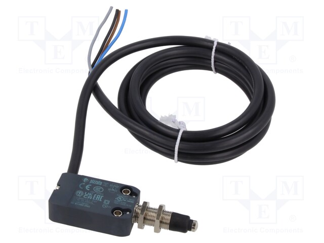 Limit switch; pin plunger Ø7mm and additional fixation; 10A