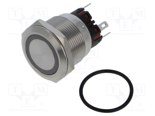 Switch: vandal resistant; Pos: 2; SPDT; 5A/250VAC; IP65; ON-(ON)