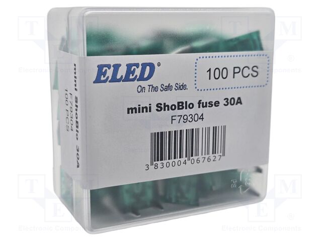 Fuse: fuse; 30A; 32VDC; automotive; 11.2mm; 11.2x4x17mm