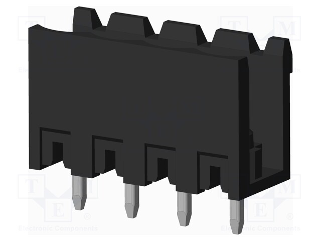 Connector: pluggable terminal block; socket; male; on PCBs