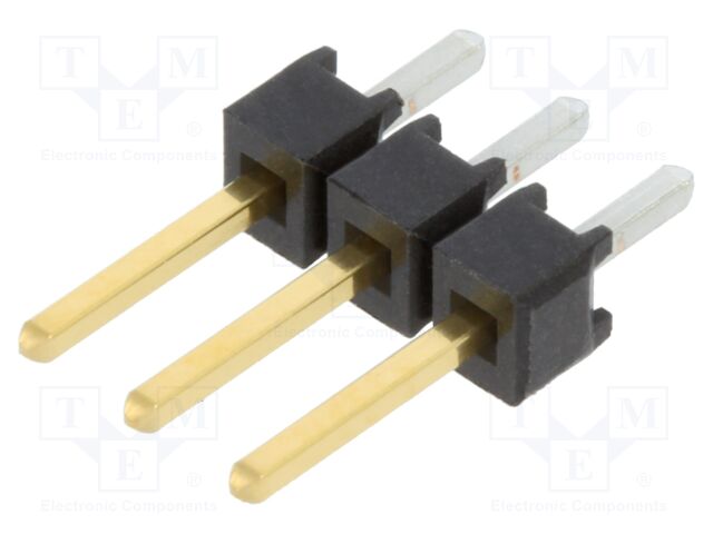Connector: pin strips; pin header; male; PIN: 3; straight; 2.54mm