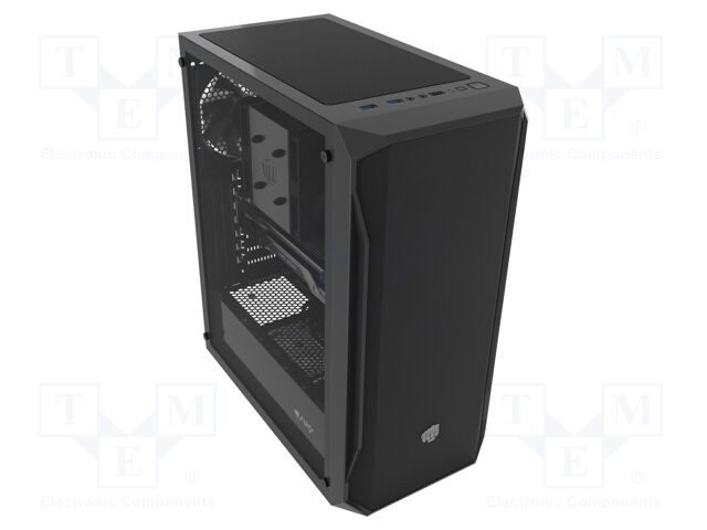 Case; black; Jack 3.5mm socket x2,USB A socket x3; SHOBO