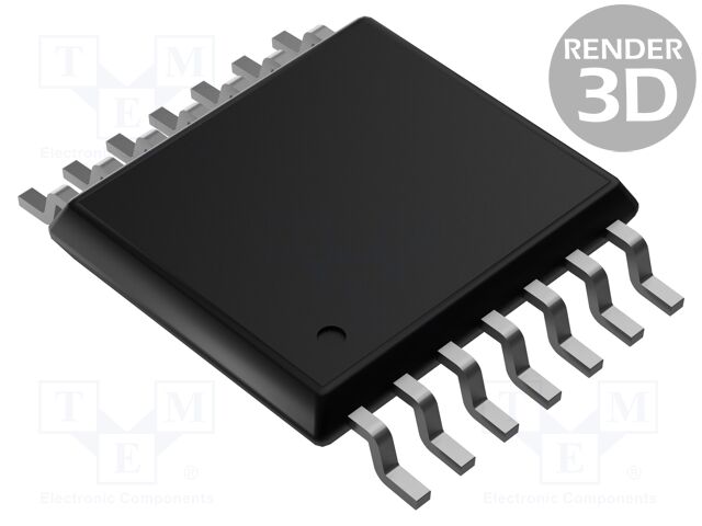 IC: digital; 3-state,buffer,line driver; Ch: 4; IN: 2; TTL; SMD; AHCT