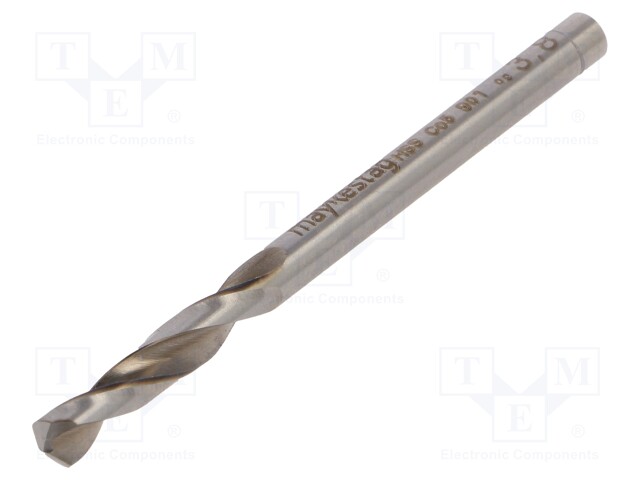 Drill bit; for metal; Ø: 3.8mm; L: 55mm; HSS-CO; bulk,industrial