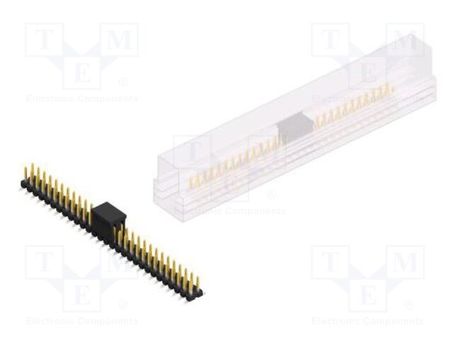Connector: pin strips; pin header; male; PIN: 58; 2.54mm; SMT; 2x29