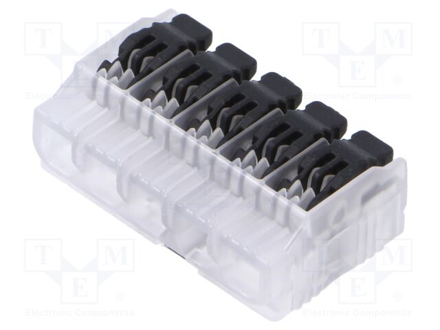 Quick splice; spring clamp; 0.2÷4mm2; 450V; 32A; for cable; ways: 1