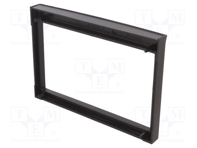 Radio mounting frame; Porsche; 2 DIN; black