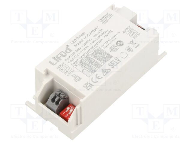 Power supply: switching; LED; 28W; 25÷42VDC; 350÷700mA; 220÷240VAC