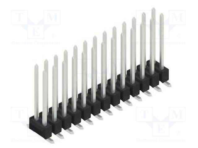 Connector: pin strips; pin header; male; PIN: 26; 2.54mm; SMT; 2x13