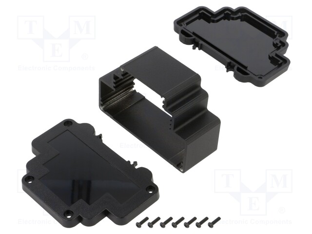 Enclosure: for DIN rail mounting; Y: 98.3mm; X: 44mm; Z: 69mm; black