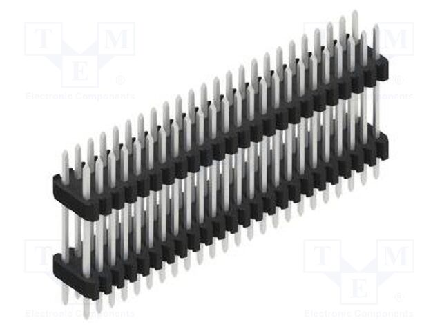 Connector: pin strips; pin header; male; PIN: 48; 1.27mm; THT; 2x24