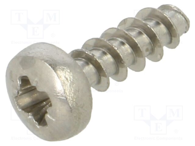 Screw; 2,5x8; Head: cheese head; Pozidriv; A2 stainless steel