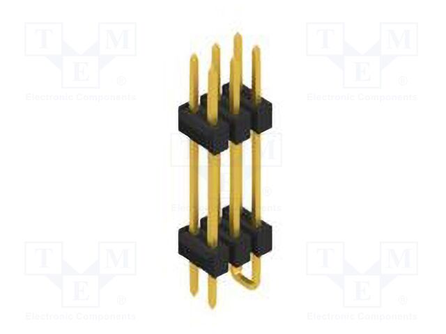 Connector: pin strips; pin header; male; PIN: 6; 2.54mm; SMT; 2x3