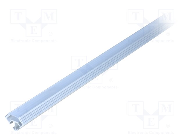 Profiles for LED modules; mat; angular; L: 2m; aluminium; anodized
