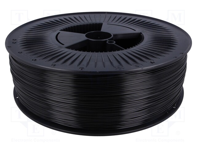 Filament: ABS+; 1.75mm; black; Printing temp: 230÷240°C; 2kg