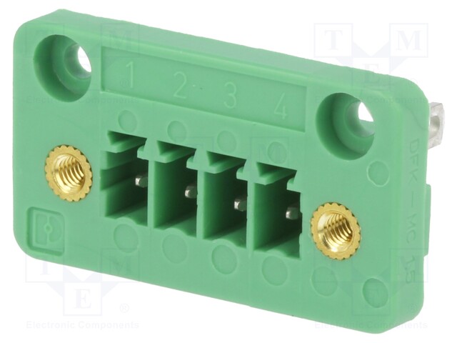 Pluggable terminal block; 3.81mm; ways: 4; straight; socket; male