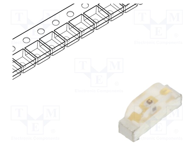 LED; SMD; 2110; red; 16÷38mcd; 2.1x0.6x1mm; 130°; 2÷2.4V; 20mA; 60mW
