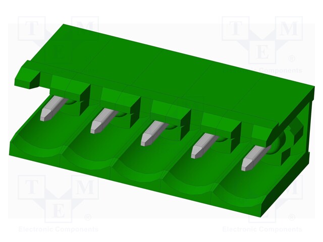 Connector: pluggable terminal block; socket; male; angled 90°