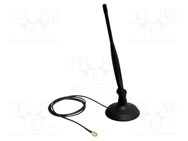 Antenna; inner,WiFi; black; RP-SMA; magnetic; male; 2400÷2500MHz