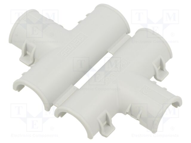 90° angled connector; grey; GW FIT; 20mm; IP40; T