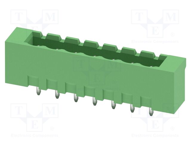 PCB headers, nominal cross section: 2.5 mm?, color: green, n