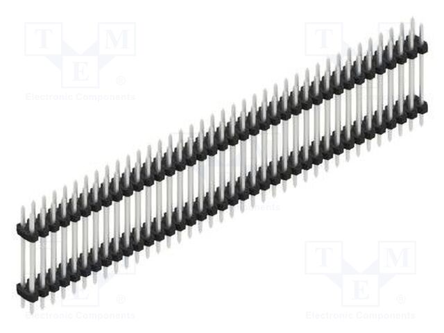 Connector: pin strips; pin header; male; PIN: 76; 2mm; THT; 2x38