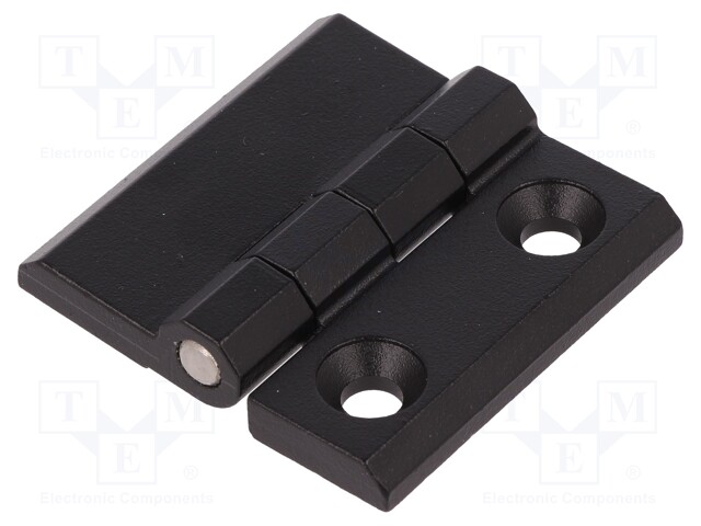 Hinge; Width: 50mm; zinc and aluminium alloy; black; H: 50mm
