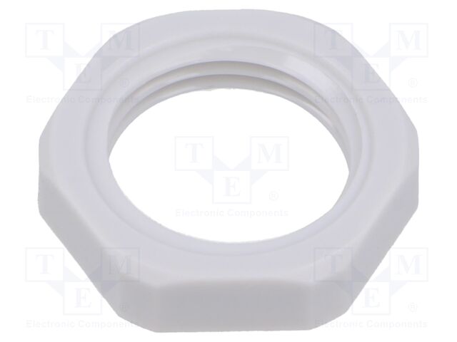 Nut; G3/8"; polyamide; light grey; -20÷90°C
